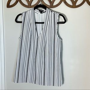 Sleeveless Ann Taylor Striped blouse